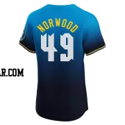 James Norwood Men's Philadelphia Phillies Blue Elite 2024 City Connect Jersey