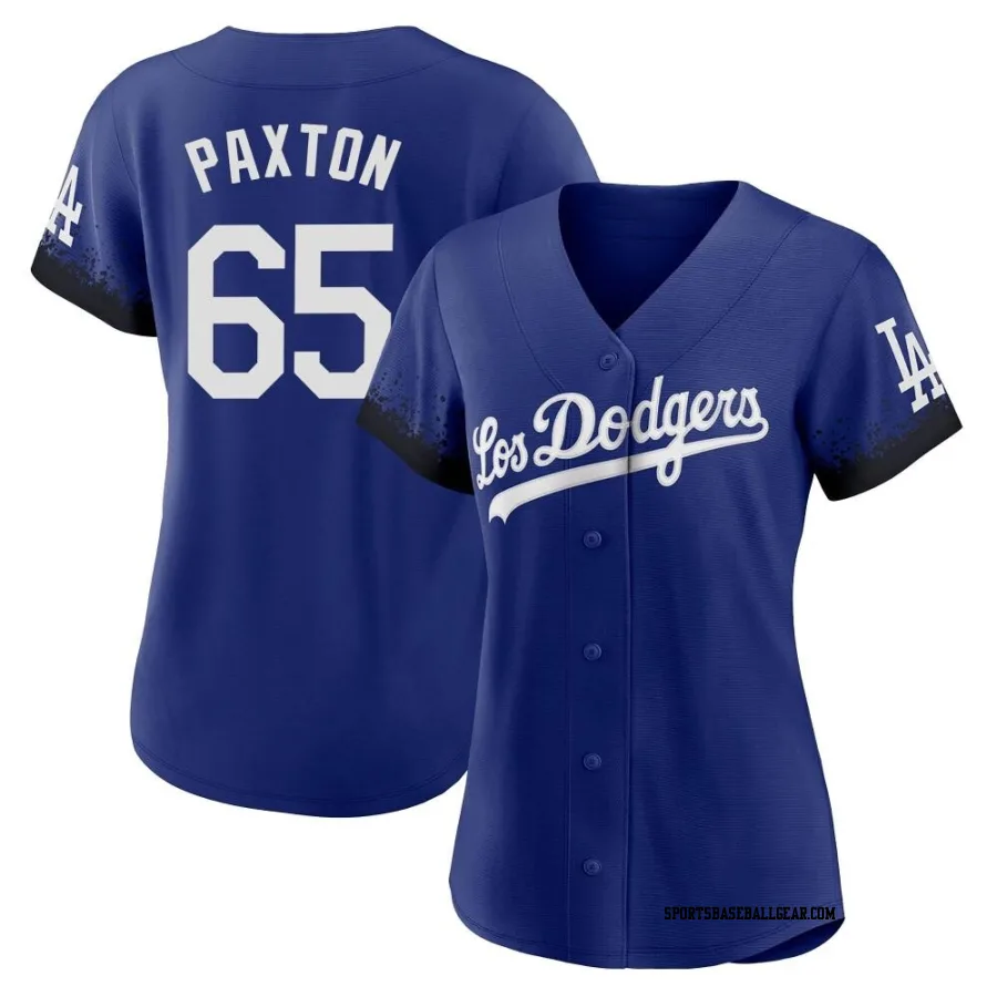 James Paxton Women's Los Angeles Dodgers Royal Authentic 2021 City Connect Jersey