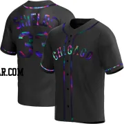 James Shields Men's Chicago White Sox Black Holographic Replica Alternate Jersey
