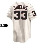 James Shields Youth Chicago White Sox Cream Limited Throwback Cooperstown Jersey