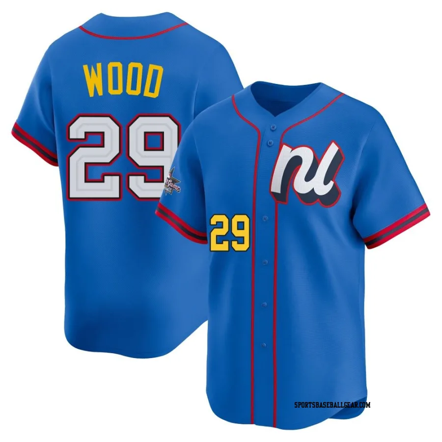 James Wood Youth Washington Nationals Blue Limited National League 2025 All-Star Edition Jersey