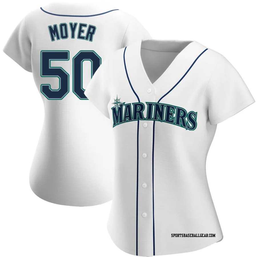 Jamie Moyer Women's Seattle Mariners White Authentic Home Jersey