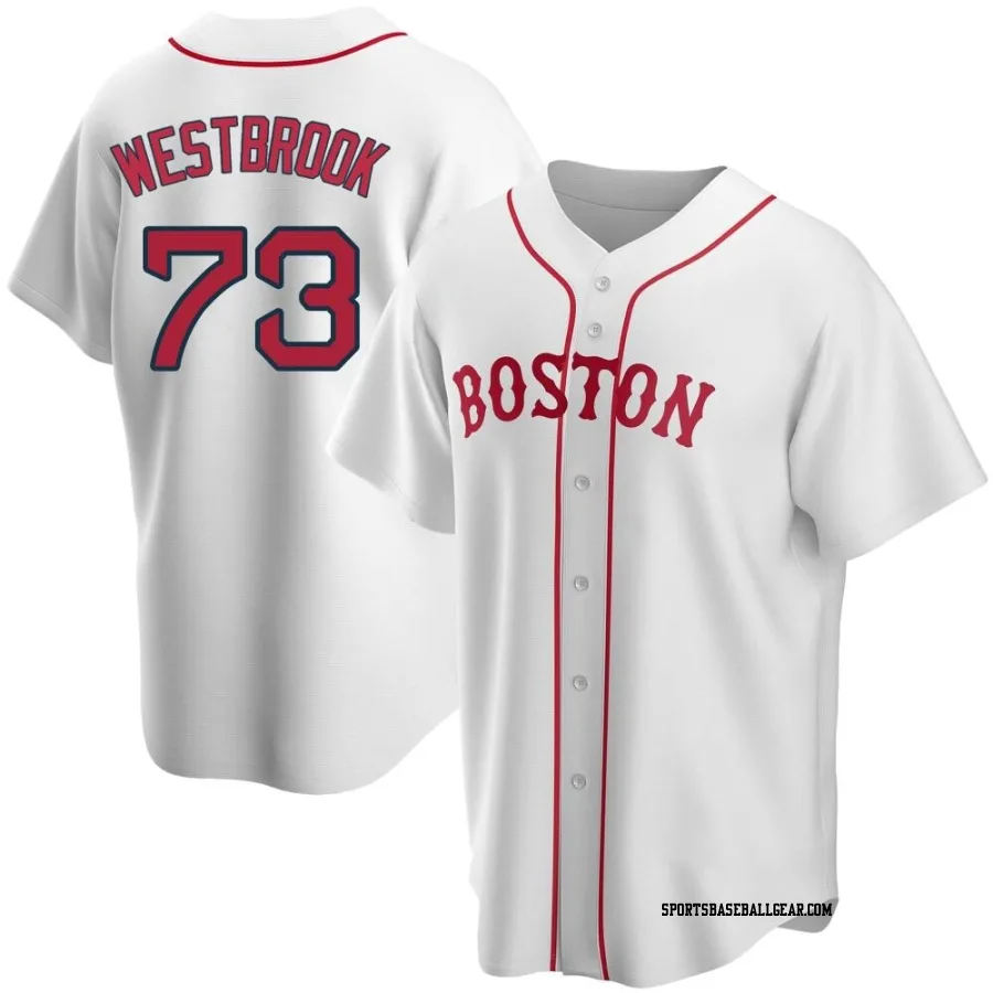 Jamie Westbrook Men's Boston Red Sox White Replica Alternate Jersey