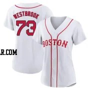 Jamie Westbrook Women's Boston Red Sox White Replica 2021 Patriots' Day Jersey