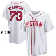 Jamie Westbrook Youth Boston Red Sox White Replica 2021 Patriots' Day Jersey
