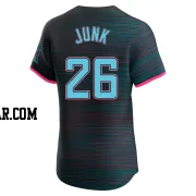 Janson Junk Men's Miami Marlins Black Elite 2025 City Connect Jersey