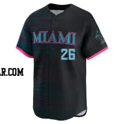 Janson Junk Men's Miami Marlins Black Limited 2025 City Connect Jersey