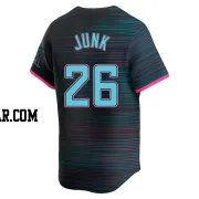 Janson Junk Men's Miami Marlins Black Limited 2025 City Connect Jersey