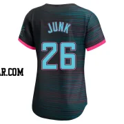 Janson Junk Women's Miami Marlins Black Limited 2025 City Connect Jersey