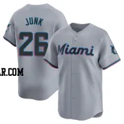 Janson Junk Youth Miami Marlins Gray Limited Road Jersey
