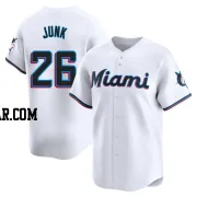 Janson Junk Youth Miami Marlins White Limited Home Jersey