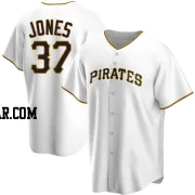Jared Jones Men's Pittsburgh Pirates White Replica Home Jersey