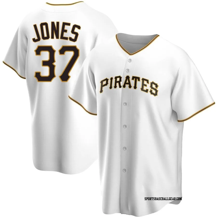 Jared Jones Youth Pittsburgh Pirates White Replica Home Jersey