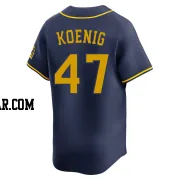 Jared Koenig Youth Milwaukee Brewers Navy Limited Alternate Jersey