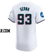 Jared Serna Men's Miami Marlins White Elite Home Patch Jersey