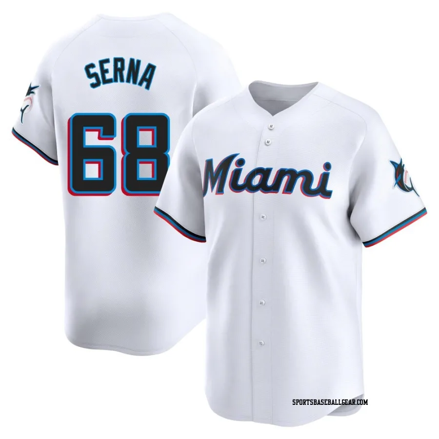 Jared Serna Youth Miami Marlins White Limited Home Jersey