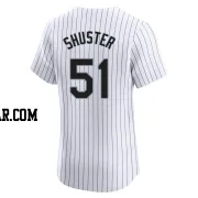 Jared Shuster Men's Chicago White Sox White Elite Home Jersey