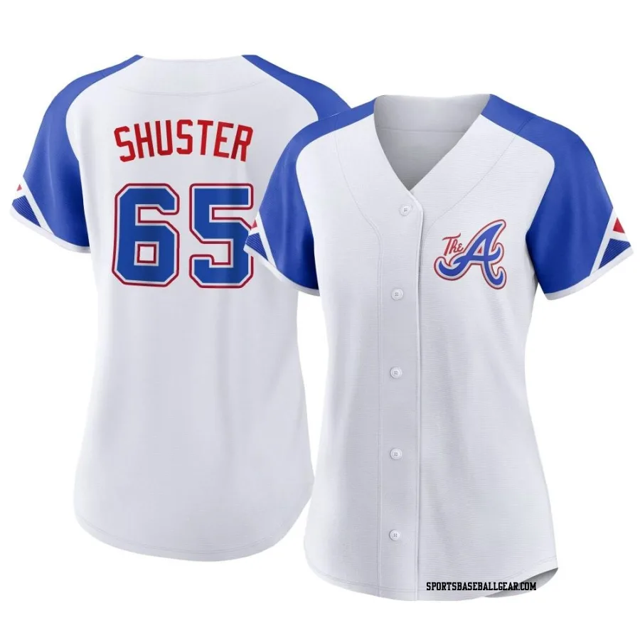 Jared Shuster Women's Atlanta Braves White Replica 2023 City Connect Jersey