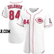 Jared Solomon Men's Cincinnati Reds White Authentic Home Jersey