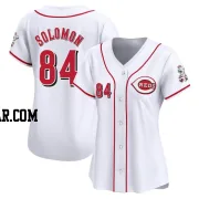 Jared Solomon Women's Cincinnati Reds White Limited Home Jersey