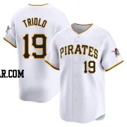 Jared Triolo Youth Pittsburgh Pirates White Limited Home Jersey