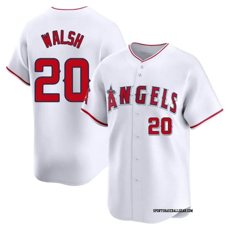 Jared Walsh Youth Los Angeles Angels White Limited Home Jersey