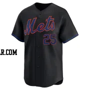 Jared Young Men's New York Mets Black Limited Alternate Jersey