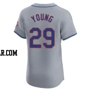 Jared Young Men's New York Mets Gray Elite Road Jersey