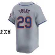 Jared Young Men's New York Mets Gray Limited Away Jersey