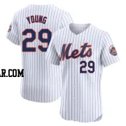 Jared Young Men's New York Mets White Elite Home Jersey