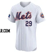 Jared Young Men's New York Mets White Elite Home Patch Jersey