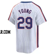 Jared Young Men's New York Mets White Limited Cooperstown Collection Jersey