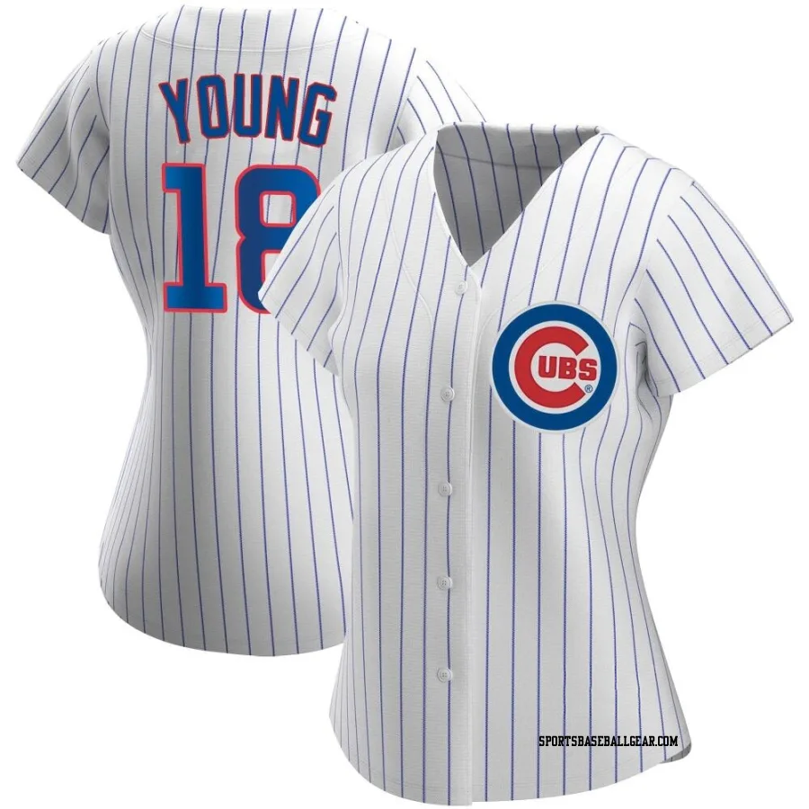 Jared Young Women's Chicago Cubs White Authentic Home Jersey