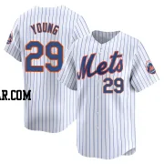 Jared Young Youth New York Mets White Limited Home Jersey