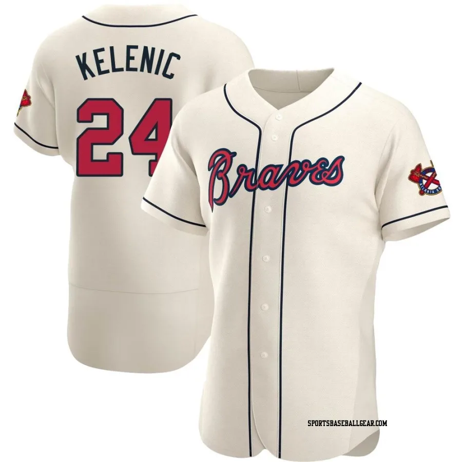 Jarred Kelenic Men's Atlanta Braves Cream Authentic Alternate Jersey