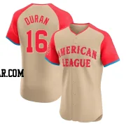 Jarren Duran Men's Boston Red Sox Cream Elite American League 2024 All-Star Game Jersey