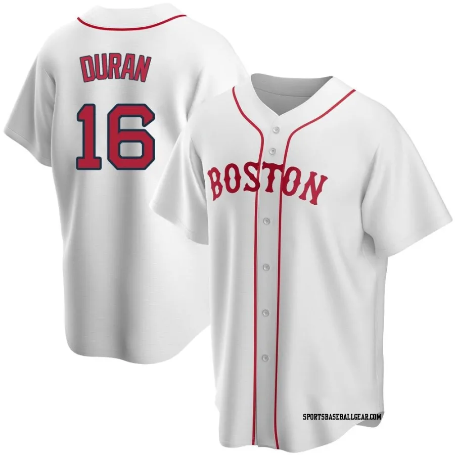 Jarren Duran Youth Boston Red Sox White Replica Alternate Jersey