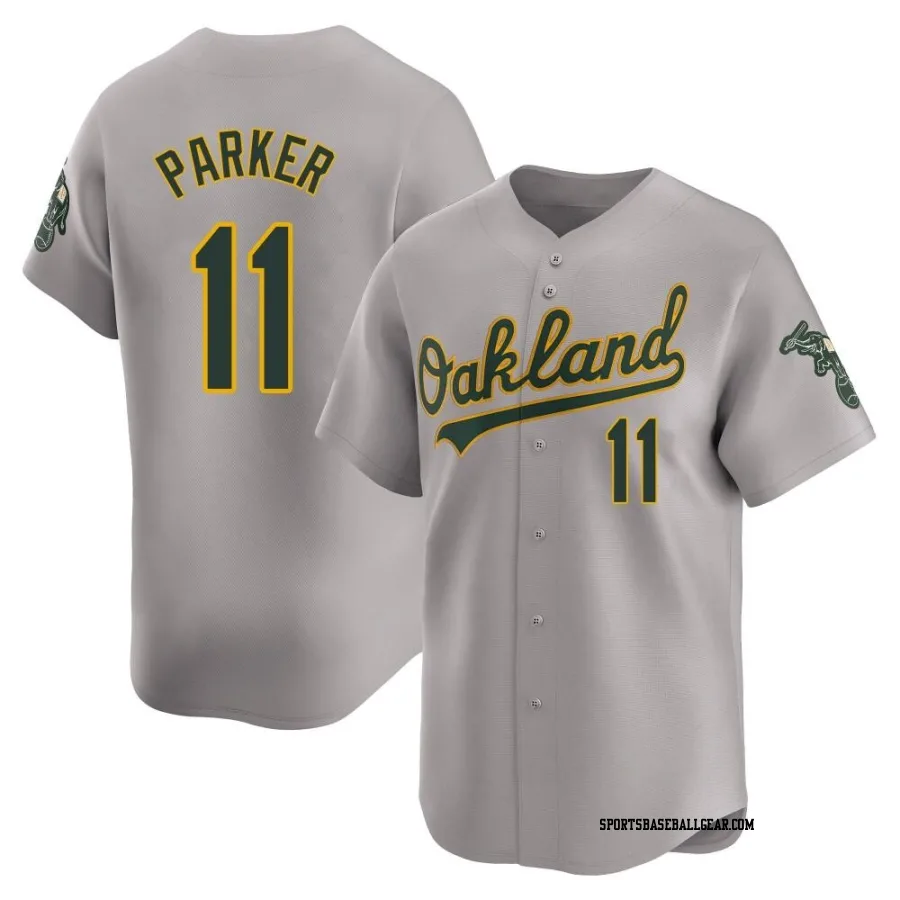 Jarrod Parker Youth Oakland Athletics Gray Limited Away Jersey