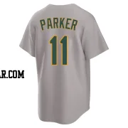 Jarrod Parker Youth Oakland Athletics Gray Replica Away 2.0 Jersey