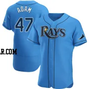 Jason Adam Men's Tampa Bay Rays Light Blue Authentic Alternate Jersey