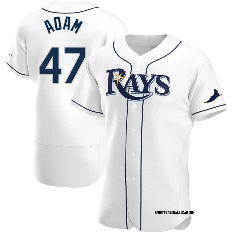Jason Adam Men's Tampa Bay Rays White Authentic Home Jersey