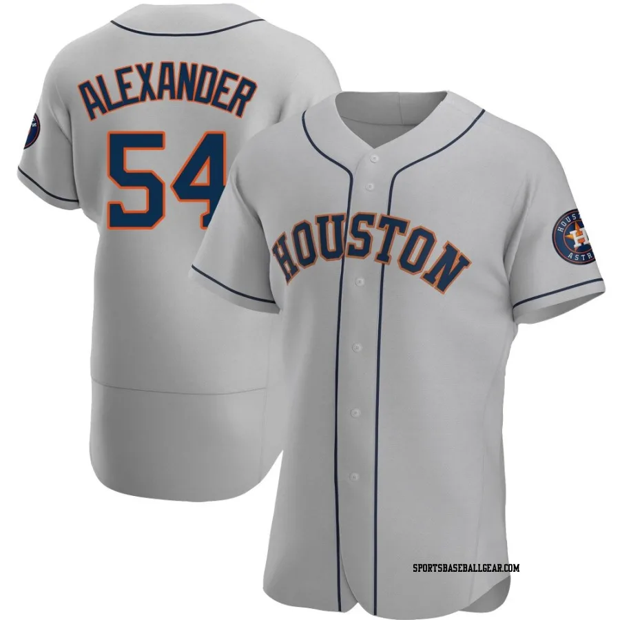Jason Alexander Men's Houston Astros Gray Authentic Road Jersey