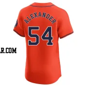 Jason Alexander Men's Houston Astros Orange Elite Alternate Vapor Premier Jersey