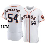 Jason Alexander Men's Houston Astros White Authentic 2022 World Series Home Jersey