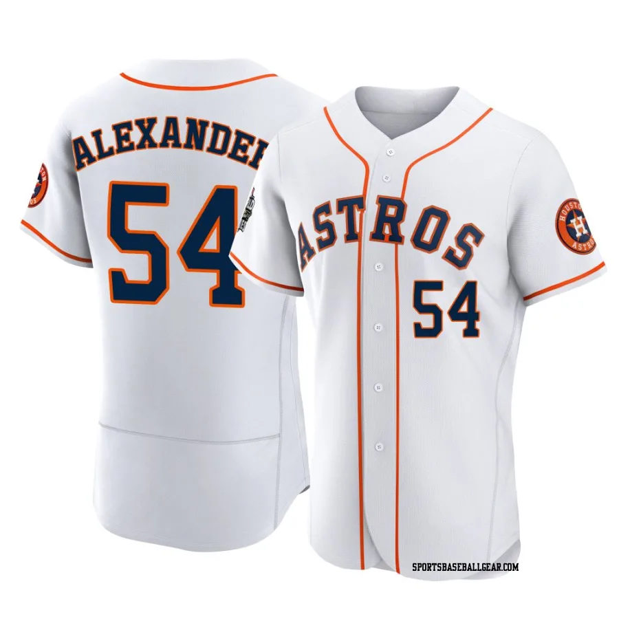 Jason Alexander Men's Houston Astros White Authentic 2022 World Series Home Jersey