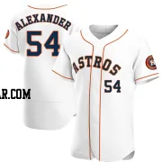 Jason Alexander Men's Houston Astros White Authentic Home Jersey