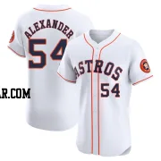 Jason Alexander Men's Houston Astros White Elite Home Jersey