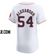 Jason Alexander Men's Houston Astros White Elite Home Jersey