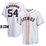 Jason Alexander Men's Houston Astros White Replica 2022 World Series Champions Home Jersey