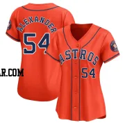 Jason Alexander Women's Houston Astros Orange Limited Alternate Jersey